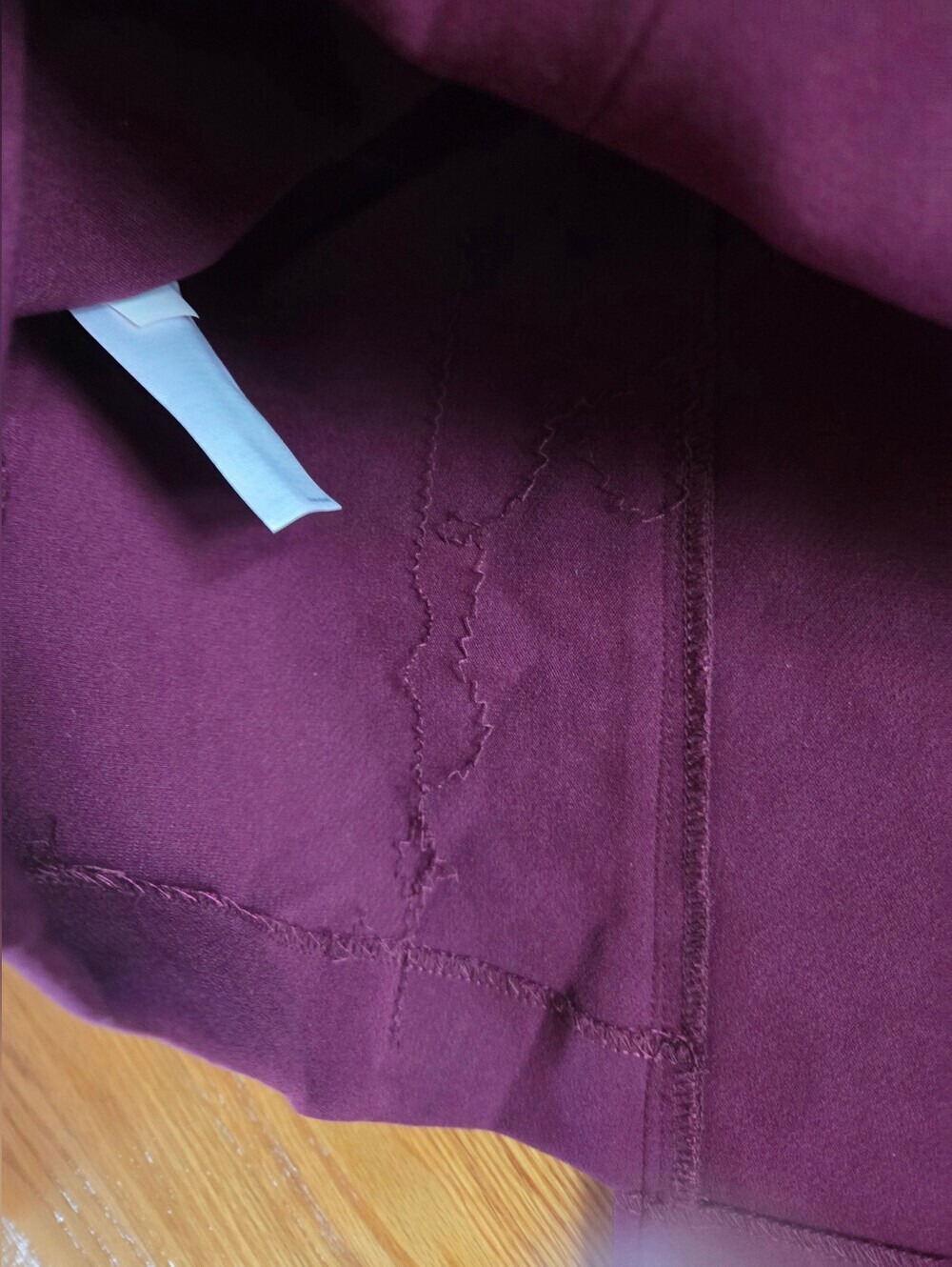 Banana Republic Plum Purple Wrap Mini Skirt Button Detail Size 0 - Picture 5 of 5